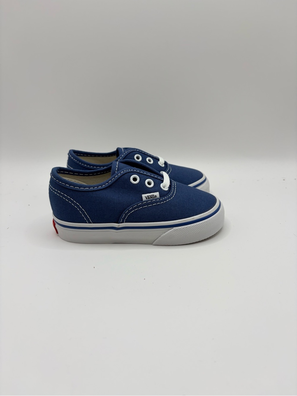 Vans Authentic Navy Blue‎ Canvas Slip-On Sneakers
